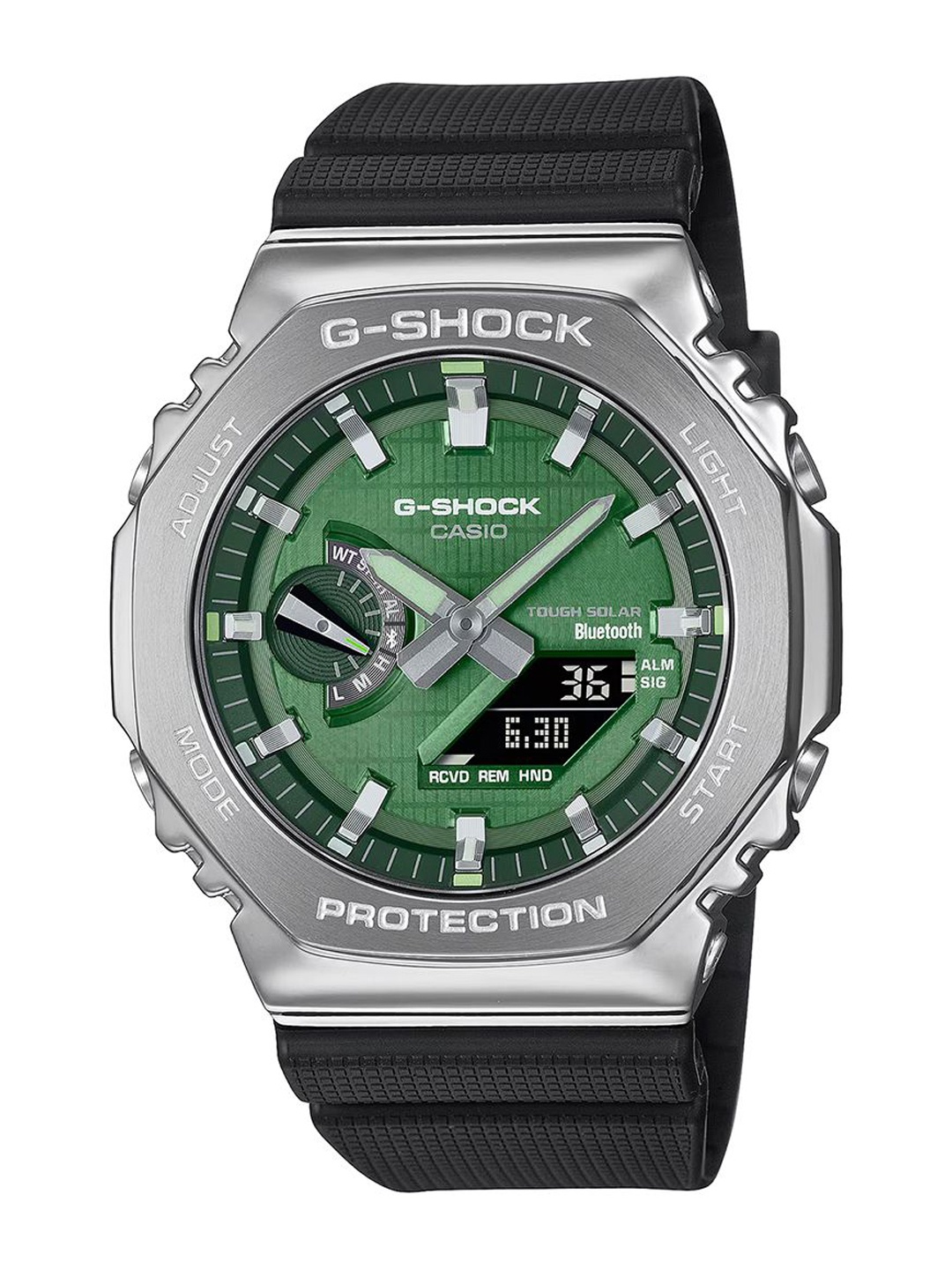 

CASIO Men Dial & Straps Analogue and Digital Chronograph Solar Powered Watch G1583, Green
