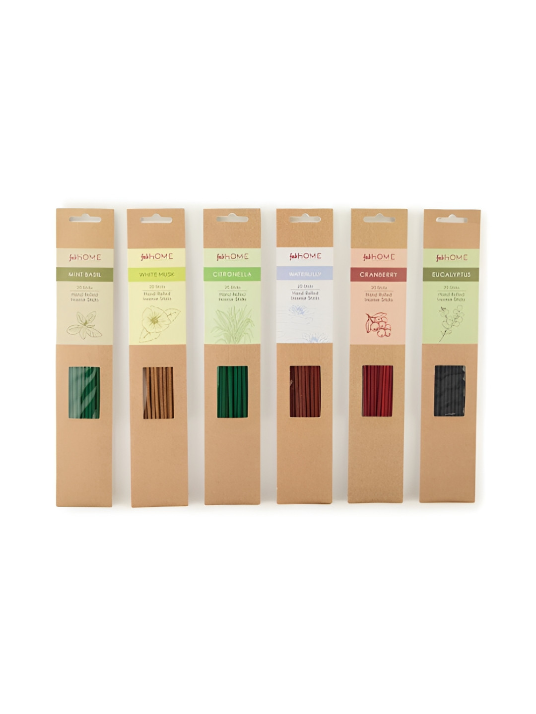 

Fabindia Brown & Cream 6 Pieces Wooden Textured Sughandh Incense Stick