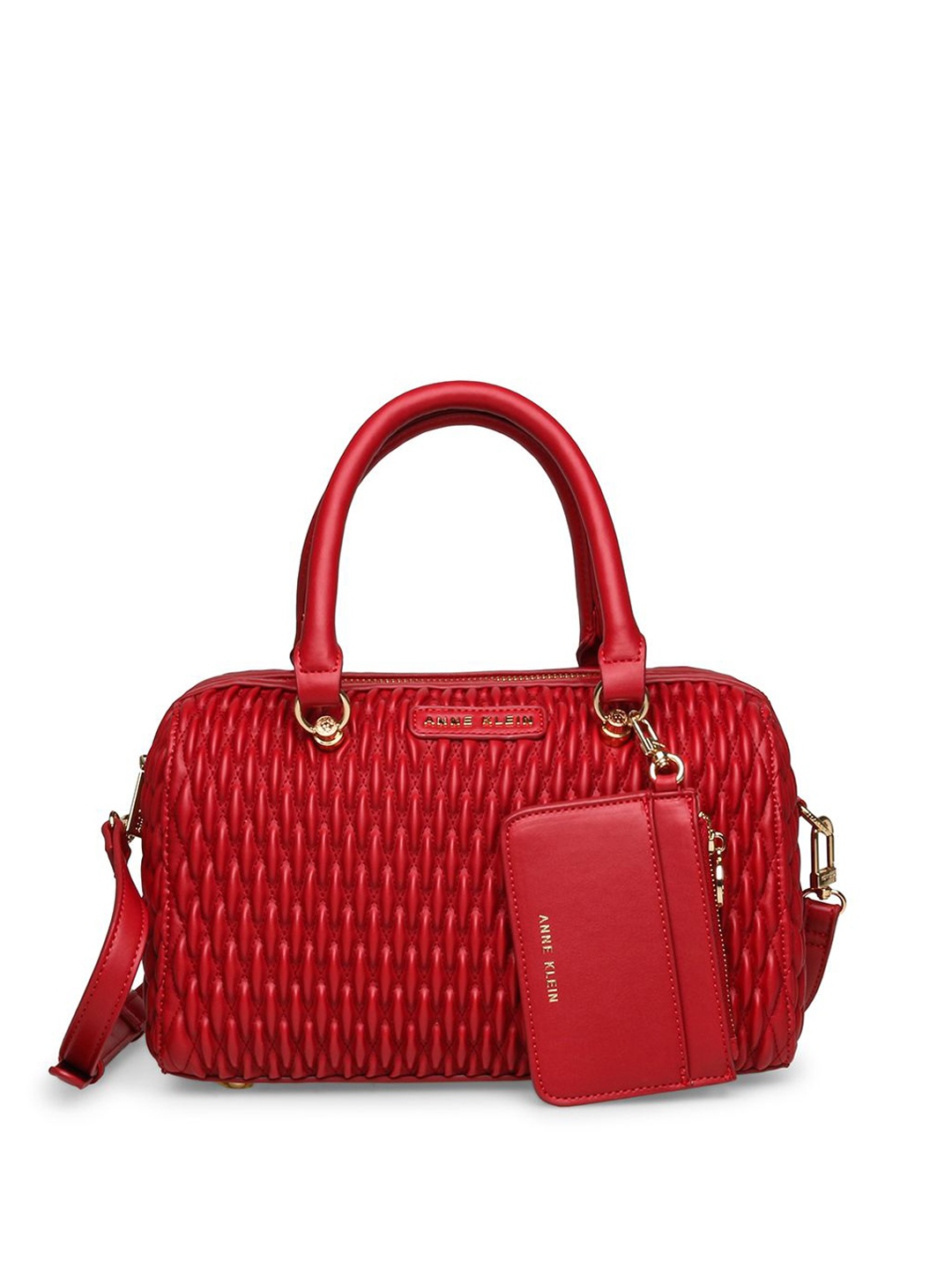 

ANNE KLEIN Women Structured Handheld Bag, Red