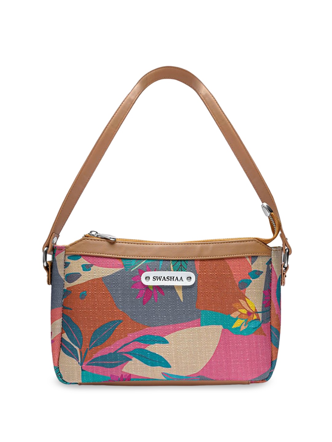 

SWASHAA Women Floral Printed Structured Shoulder Bag, Multi