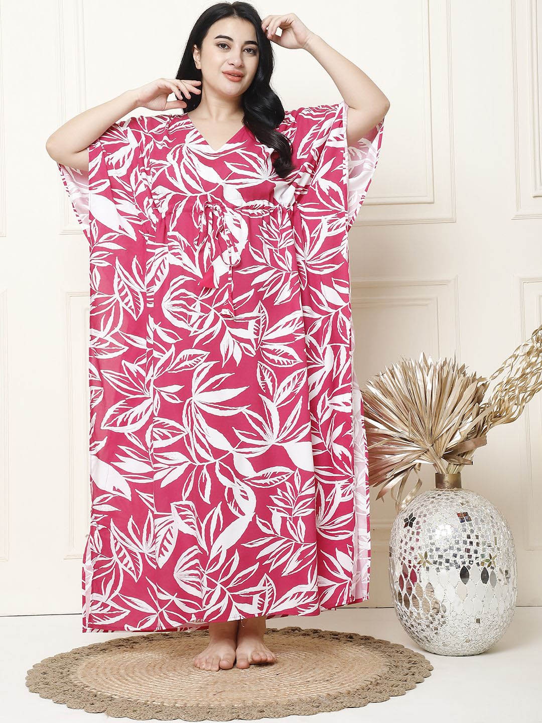 

Secret Wish Printed Maxi Nightdress, Pink
