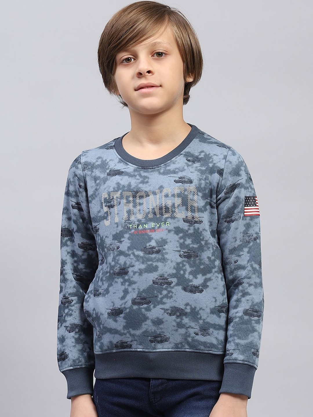 

Monte Carlo Boys Conversational Printed Sweatshirt, Blue
