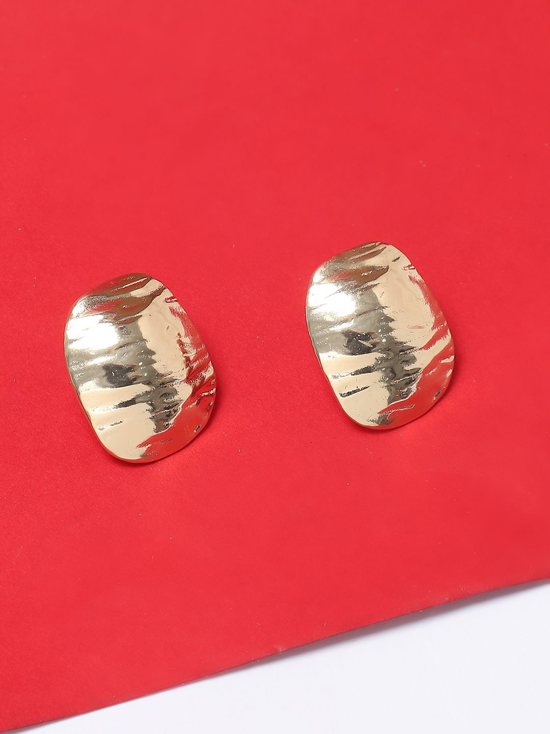 

ELLE Gold-Plated Contemporary Studs