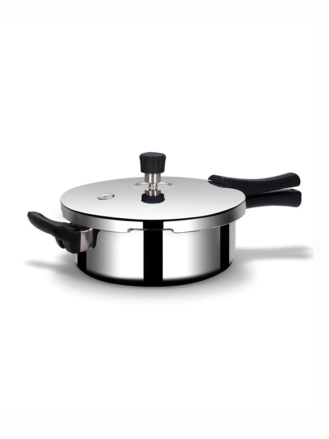 

ARTTDINOX Silver-Toned Stainless Steel Dishwasher Safe Pressure Cooker 2L