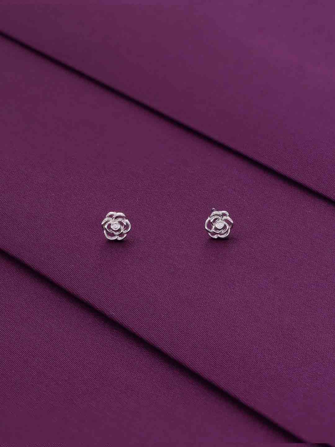 

KAI JEWEL 92.5 Sterling Silver Rhodium-Plated Cubic Zirconia Studs
