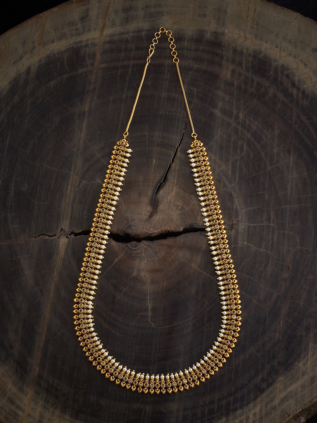 

Kushal's Fashion Jewellery Gold-Plated Antique Necklace