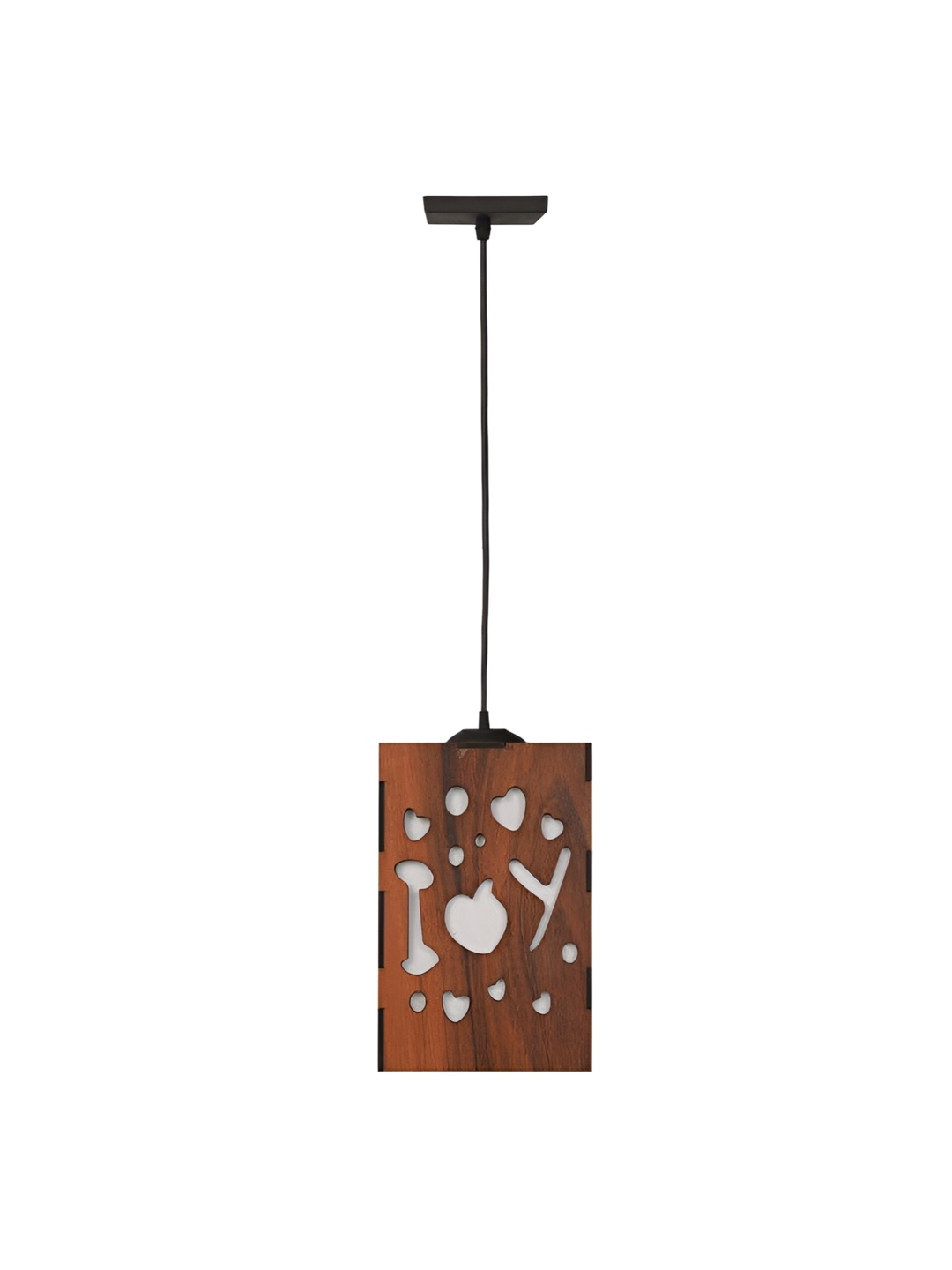 

Afast Black & Brown Typography Textured Ceiling Lamp