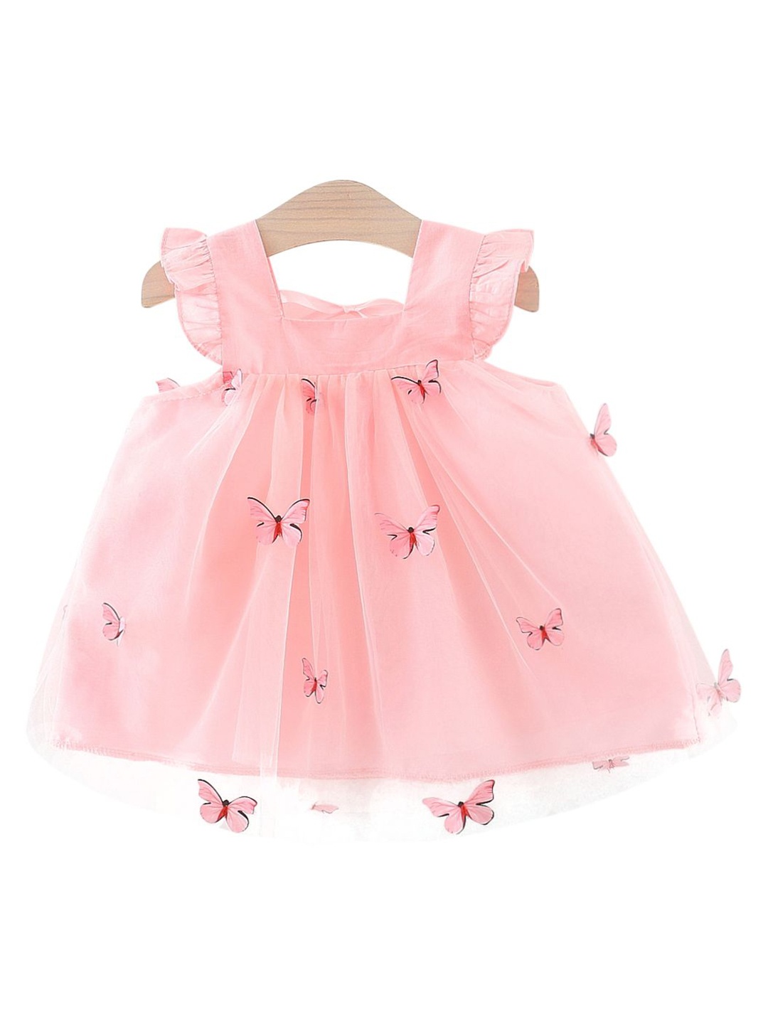 

StyleCast x Revolte Girls Applique Net A-Line Dress, Peach