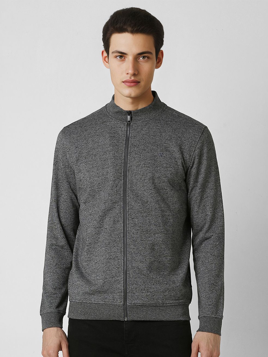 

Van Heusen Sport Men Solid Mock Collar Sweatshirt, Grey