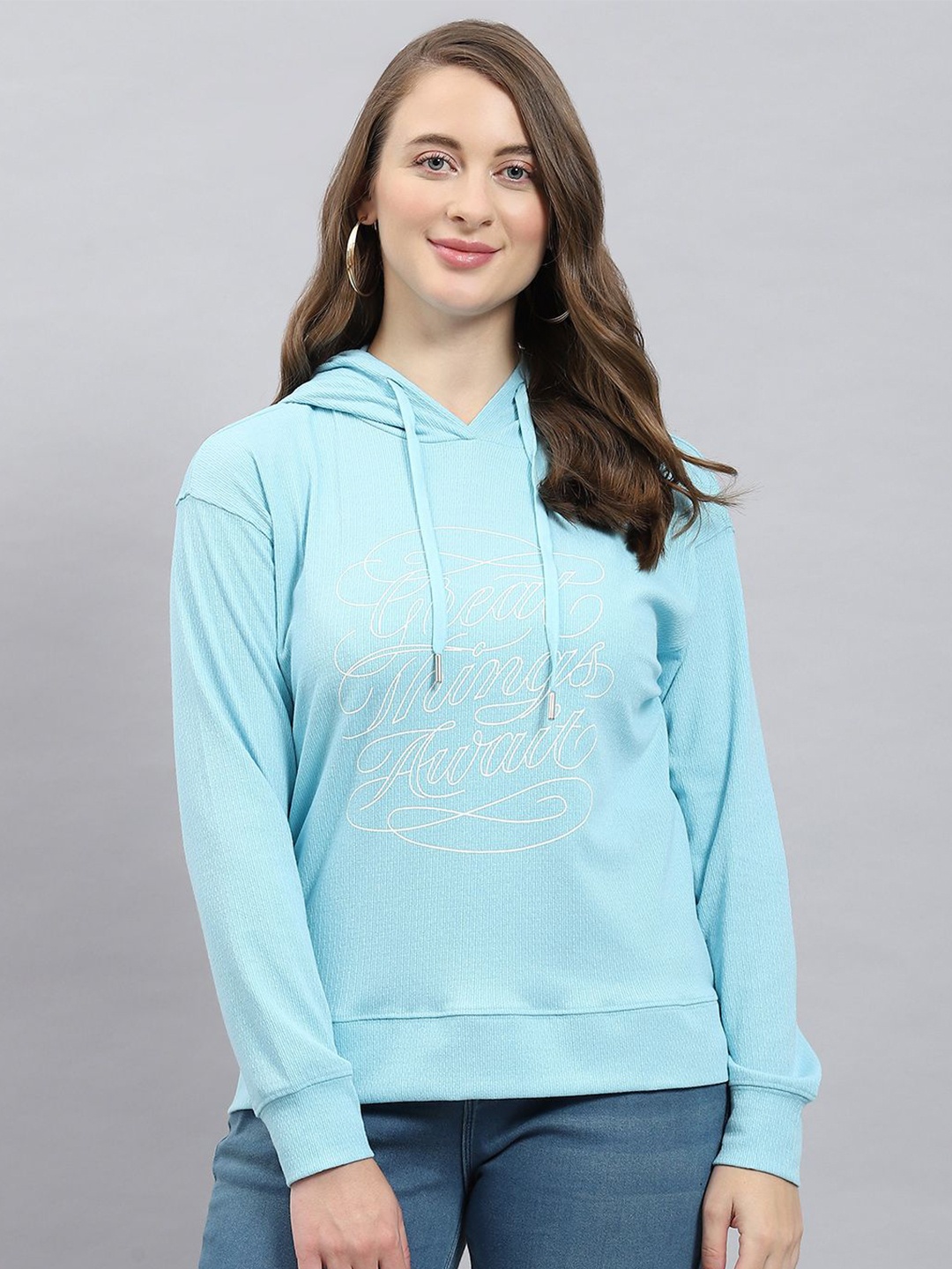 

Monte Carlo Print Hooded Top, Blue