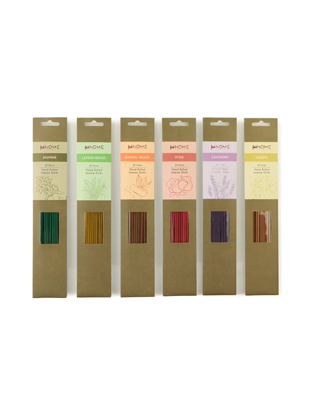 

Fabindia Brown & Cream 6 Pieces Wooden Sughandh Incense Stick