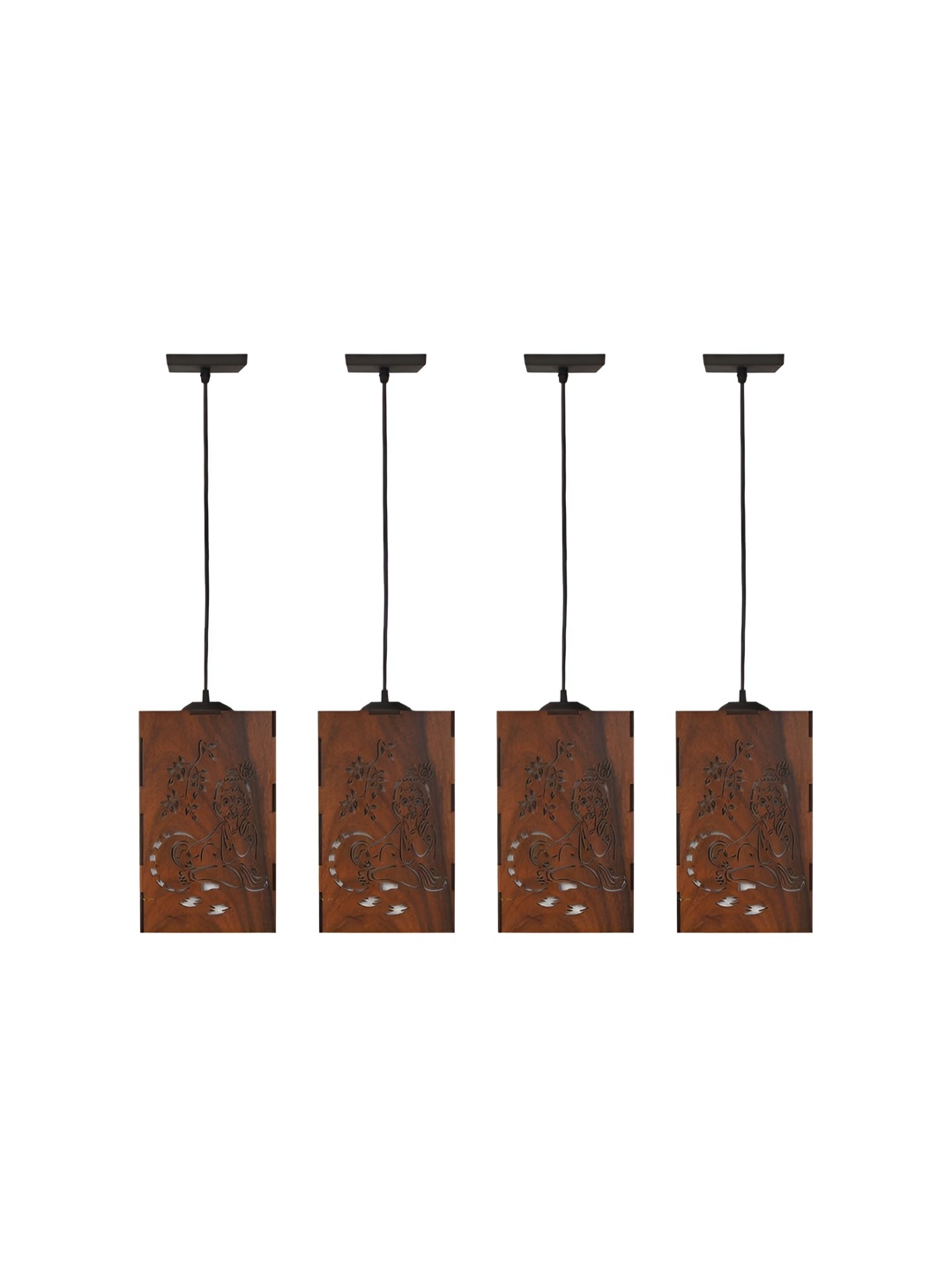 

Afast Black & Brown 4 Pieces Textured Traditional Ceiling Lamp