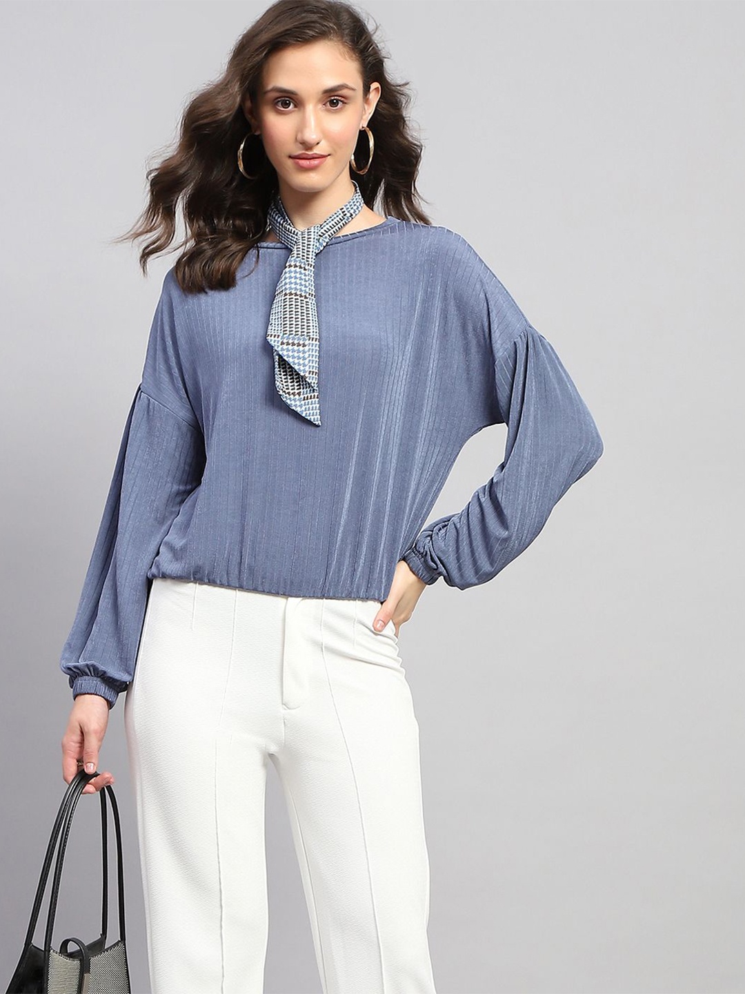 

Monte Carlo Shirt Style Top, Blue