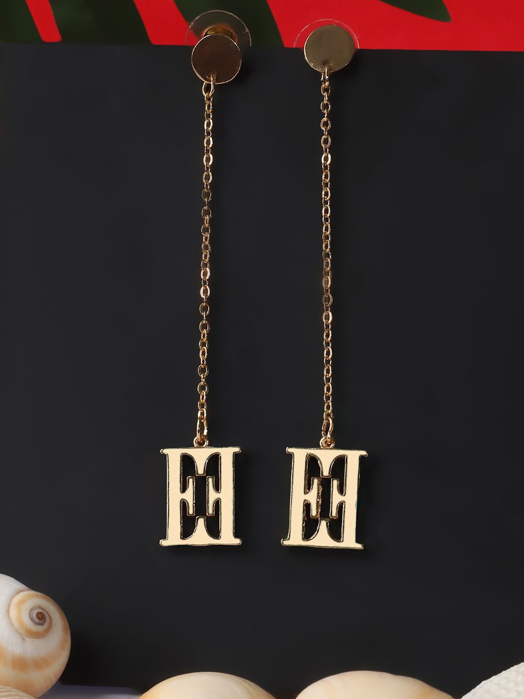 

ELLE Gold-Plated Contemporary Drop Earrings