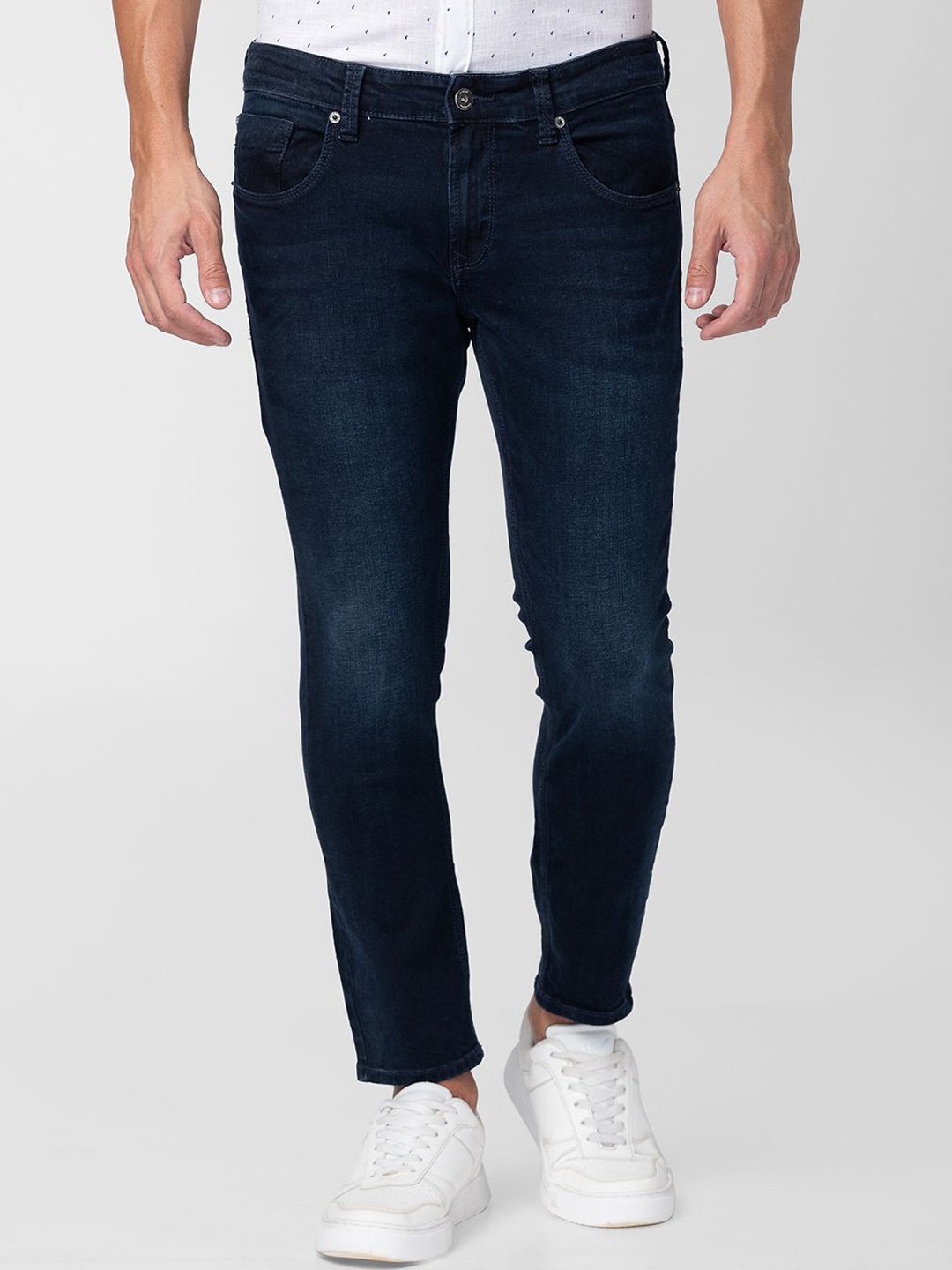 

SPYKAR Men Slim Fit Mid Rise Stretchable Jeans, Blue