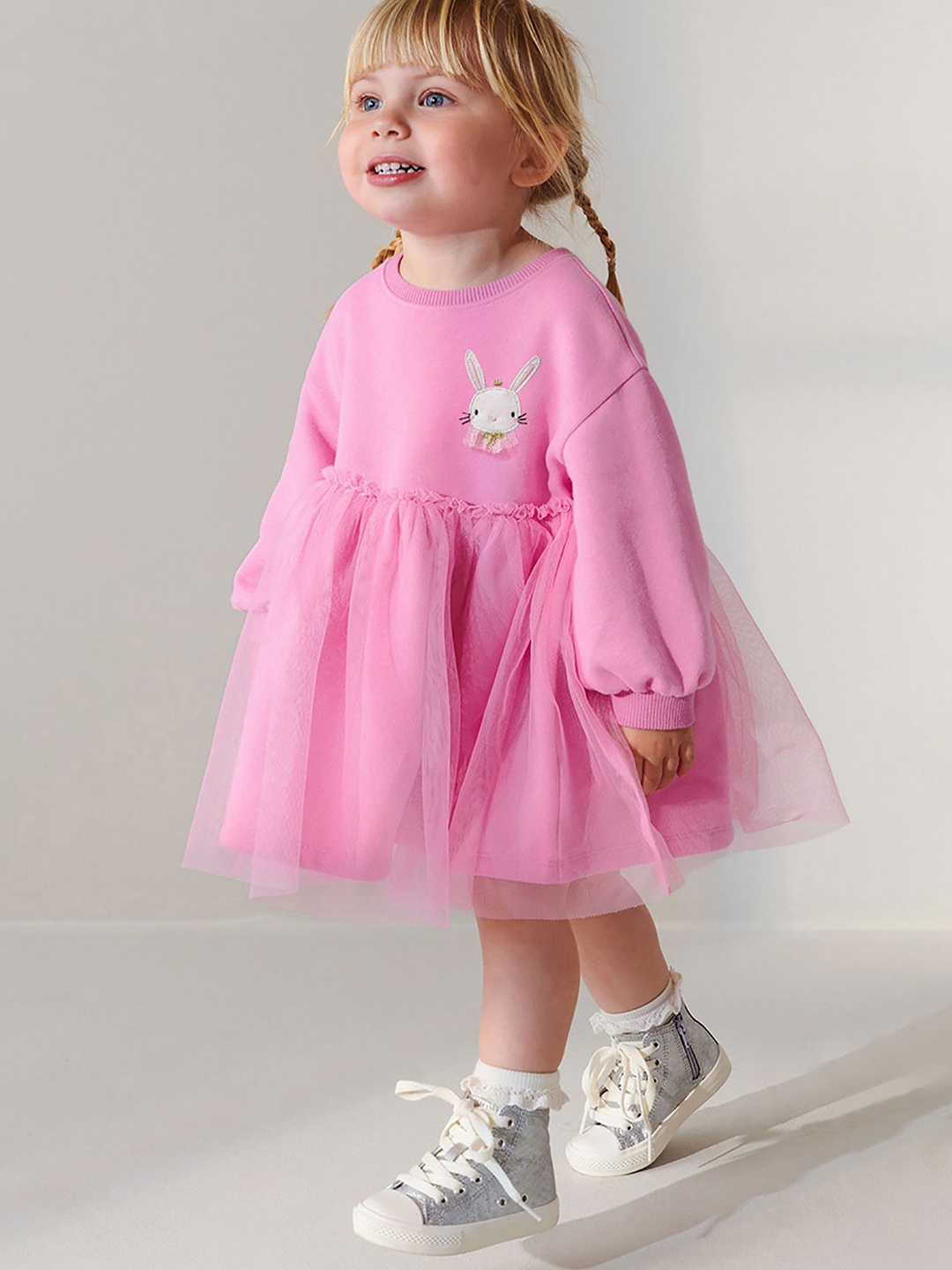 

StyleCast x Revolte Girl Solid A-Line Midi Dress, Pink