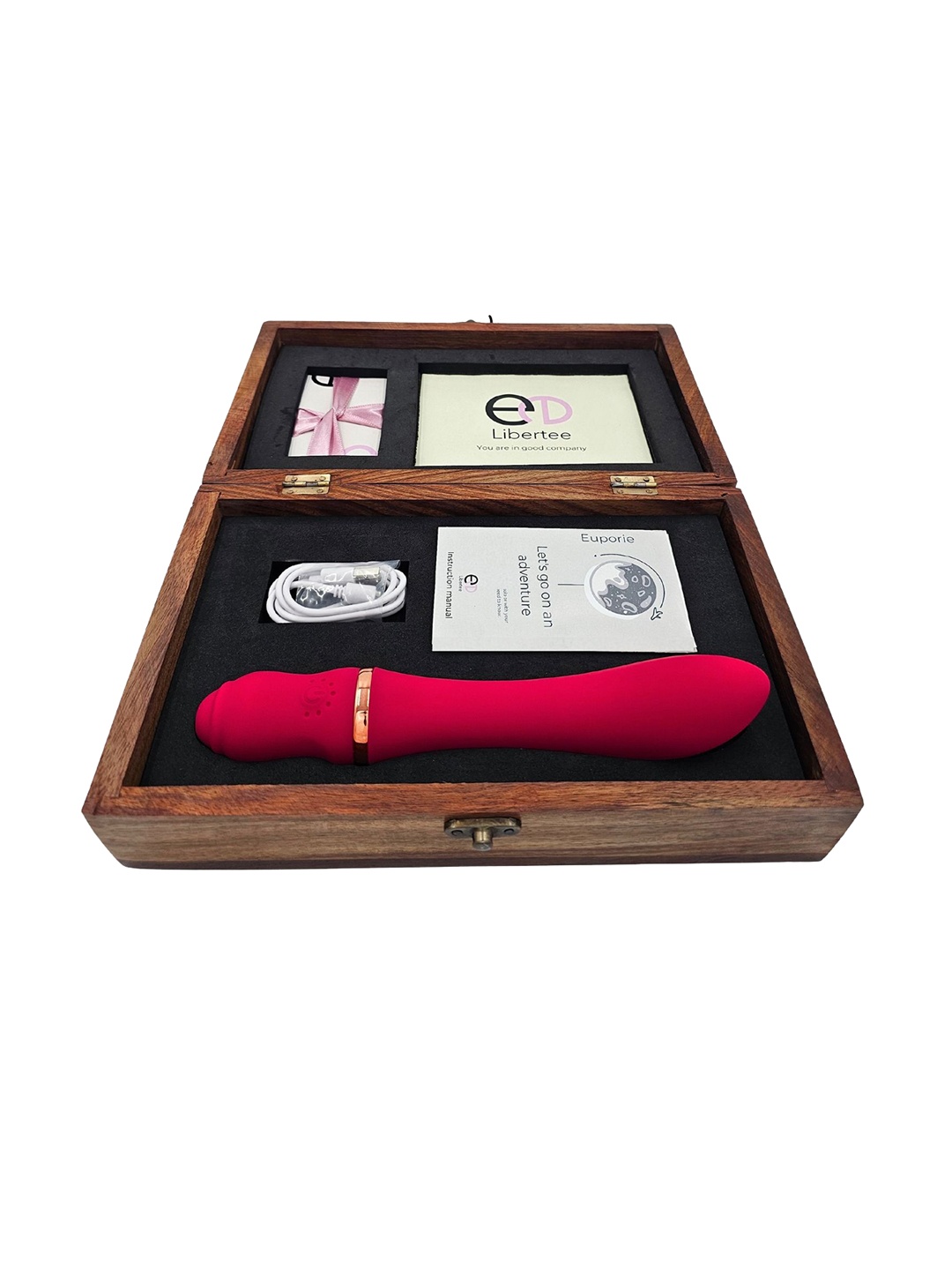 

Libertee Euporie Rechargeable Full Body Massager, Red