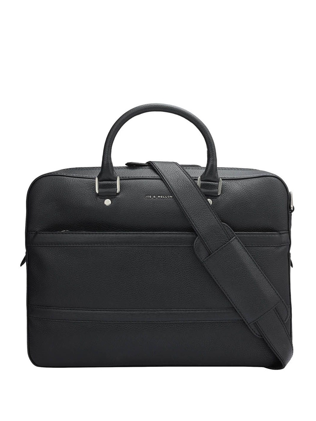 

Joe & Mellon Unisex Leather Laptop Bag, Black
