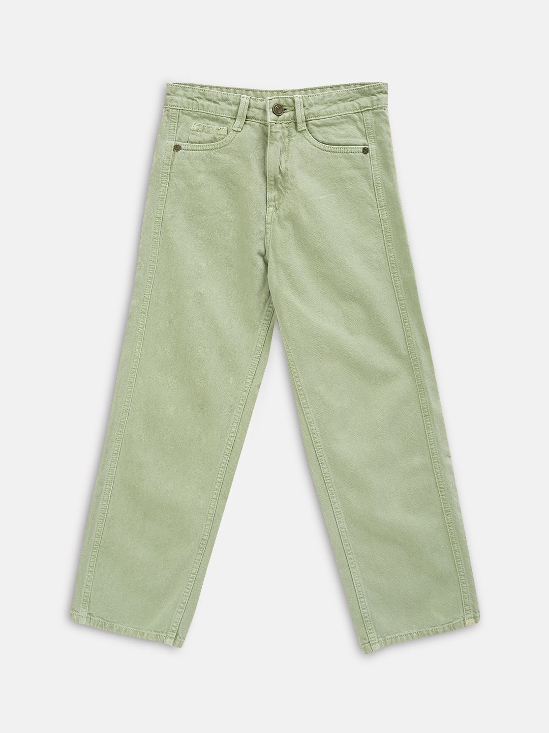 

LilPicks Girls Mid-Rise Jeans, Green