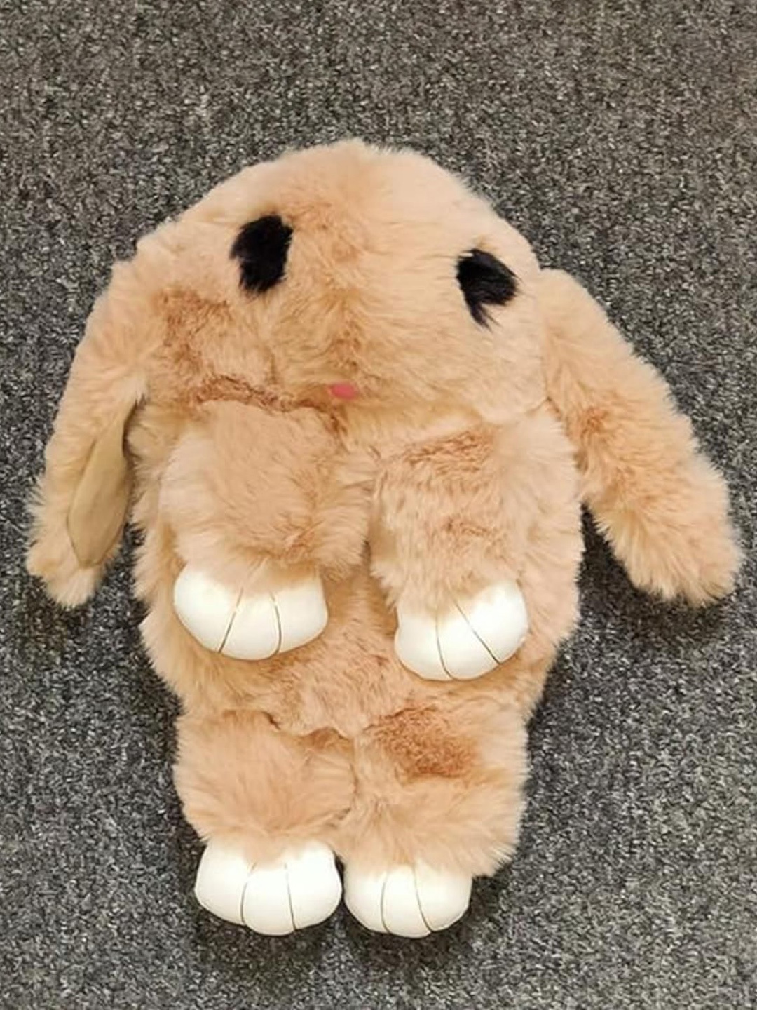 

LIKAA Girls Plush Bunny Shoulder Sling Bag, Beige