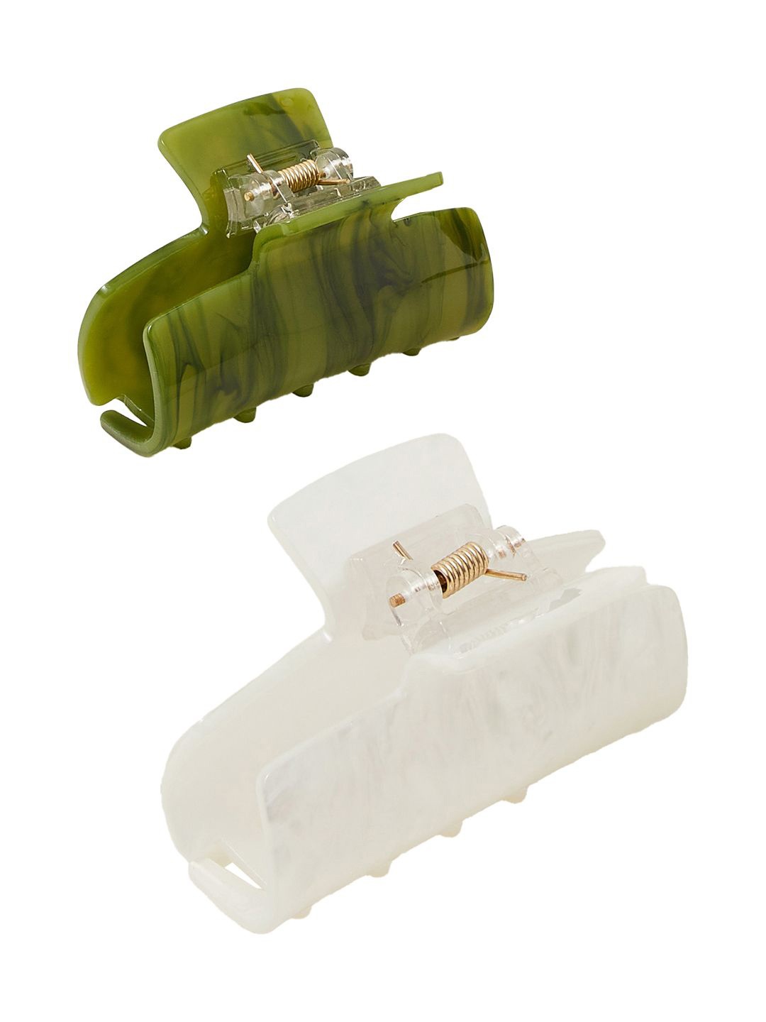 

Accessorize Women Set of 2 Claw Clip, White