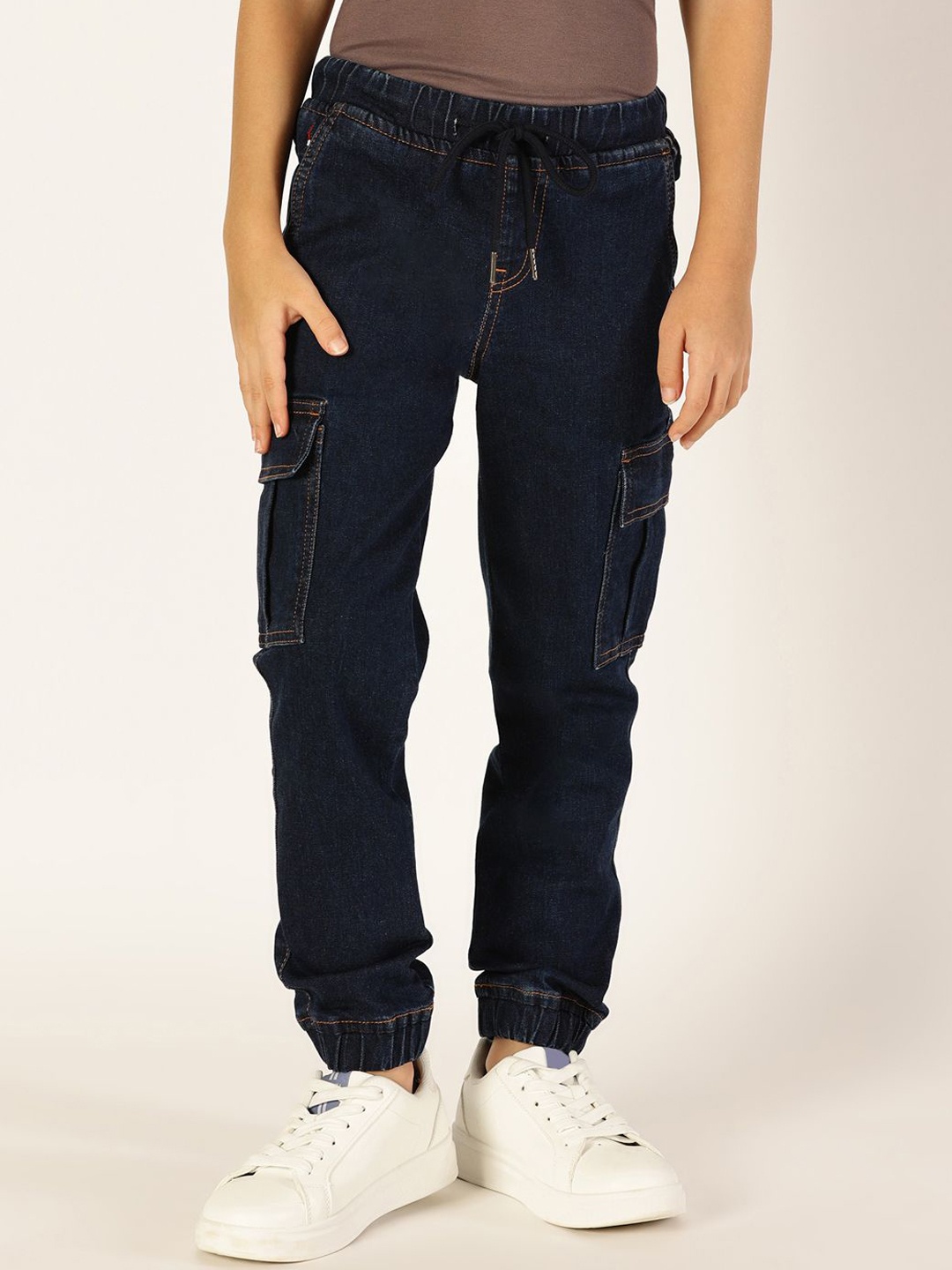 

Nautica Boys Smart Jogger Stretchable Mid-Rise Jeans, Navy blue