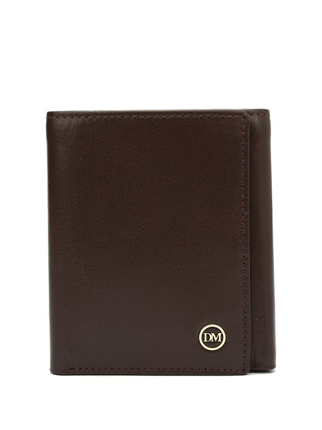 

Da Milano Men Leather Two Fold Wallet, Brown