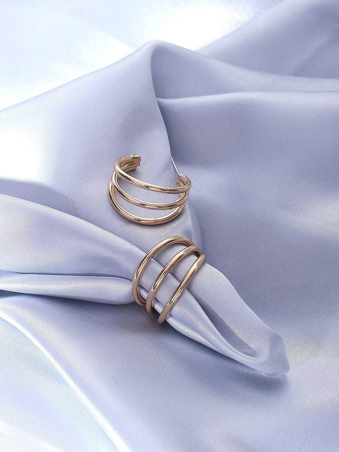 

ELLE Gold-Plated Contemporary Hoop Earring