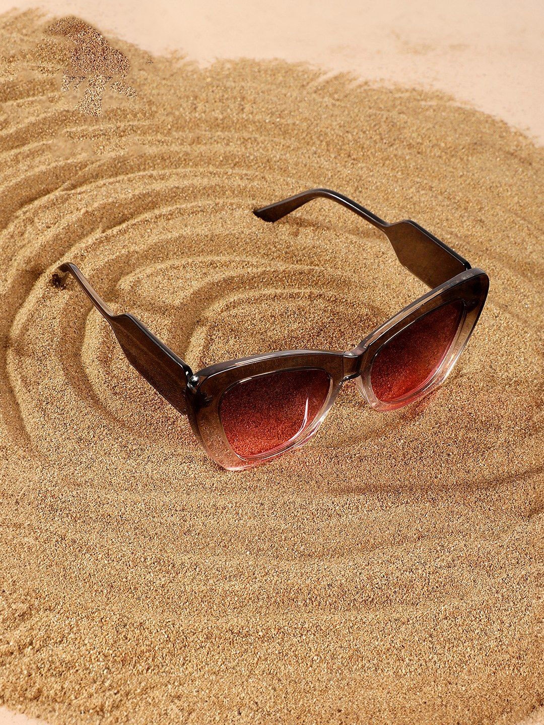 

HAUTE SAUCE by Campus Sutra Women Cateye Sunglasses with Polarised Lens AW24_HSSG2705, Pink