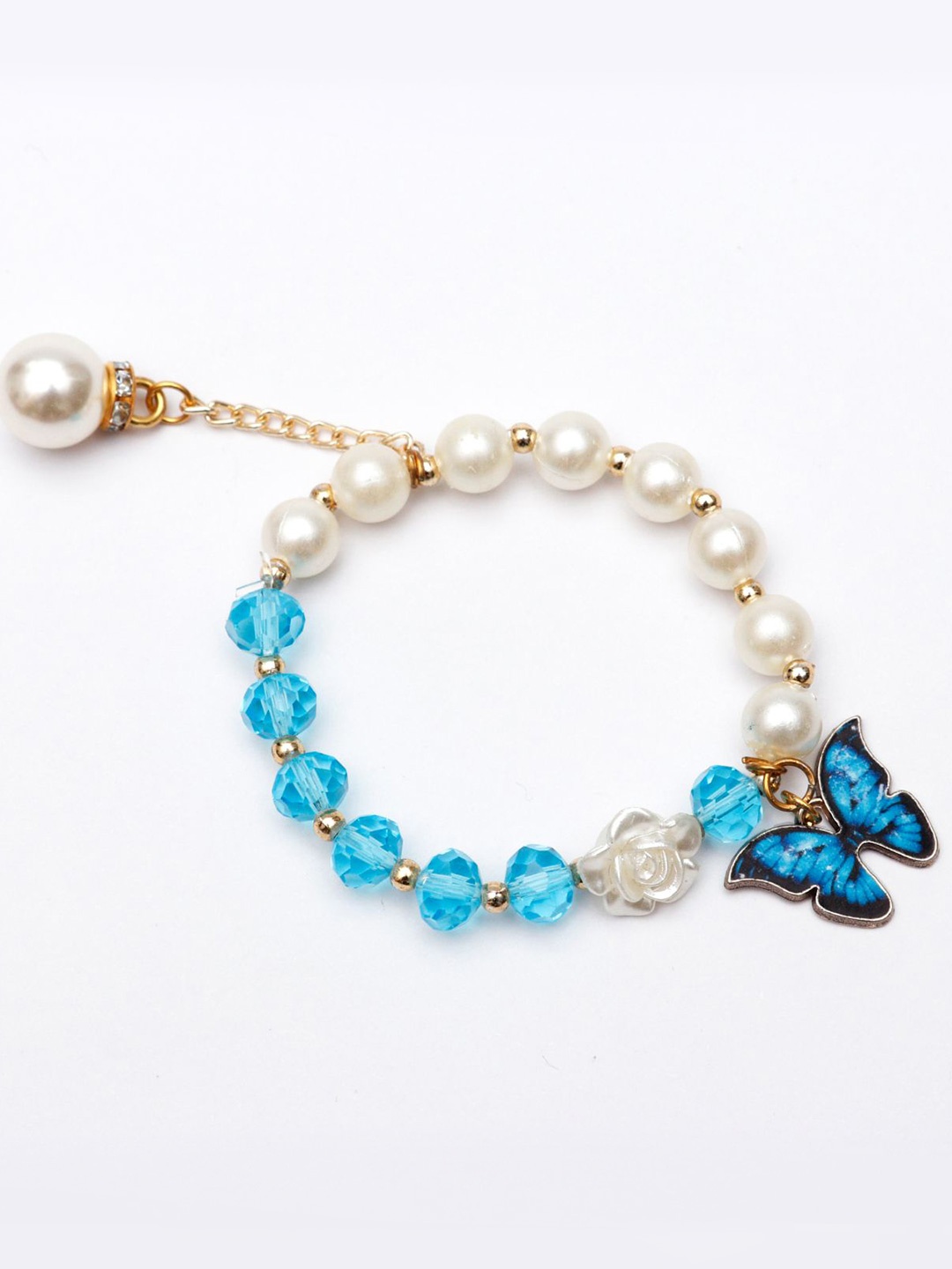 

Daizy Girls Beaded Butterfly Elasticated Bracelet, Gold