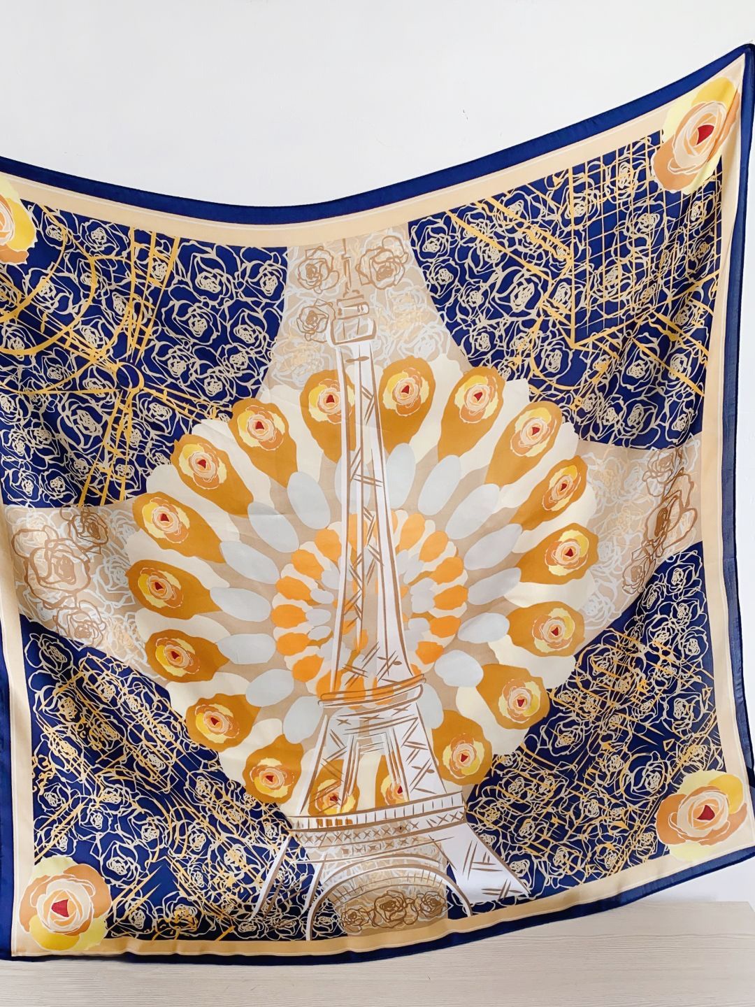 

CrossKulture Women Abstract Printed Scarf, Blue