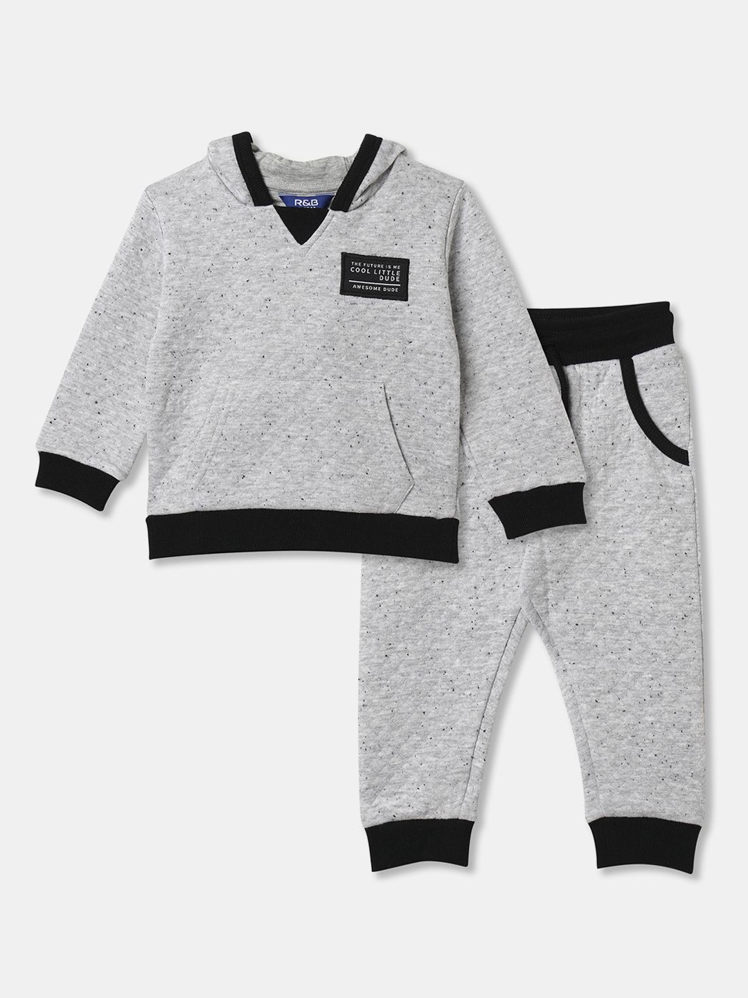 

R&B Boys Pure Cotton Sweatshirt & Trousers, Grey
