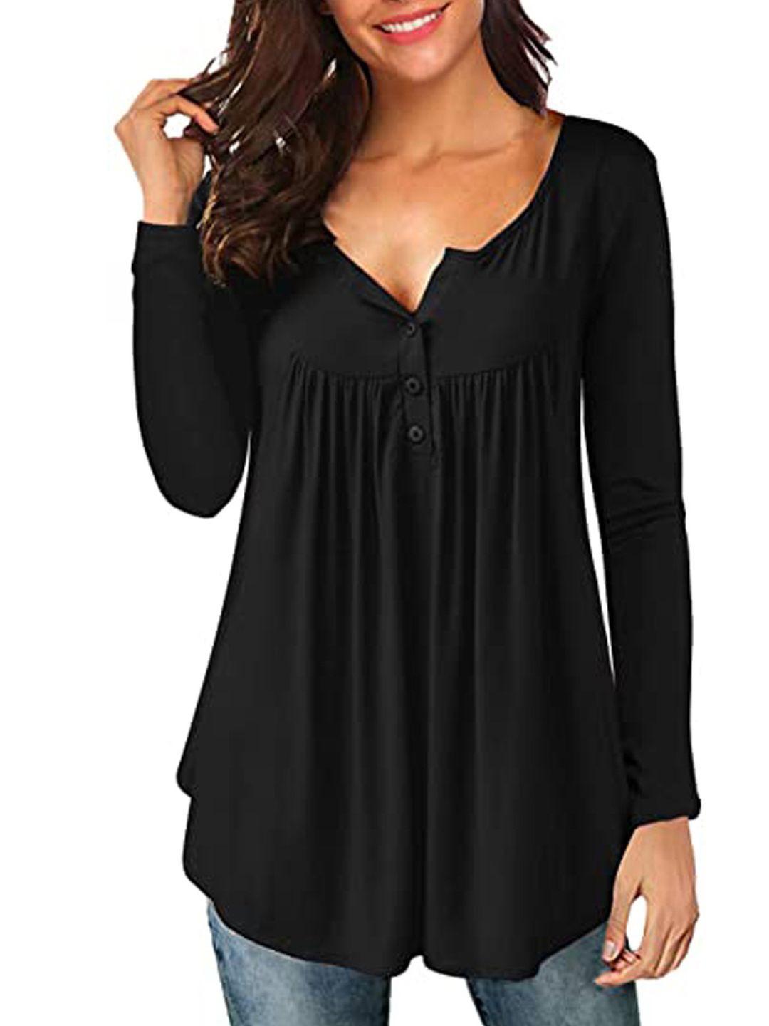 

StyleCast Georgette Top, Black