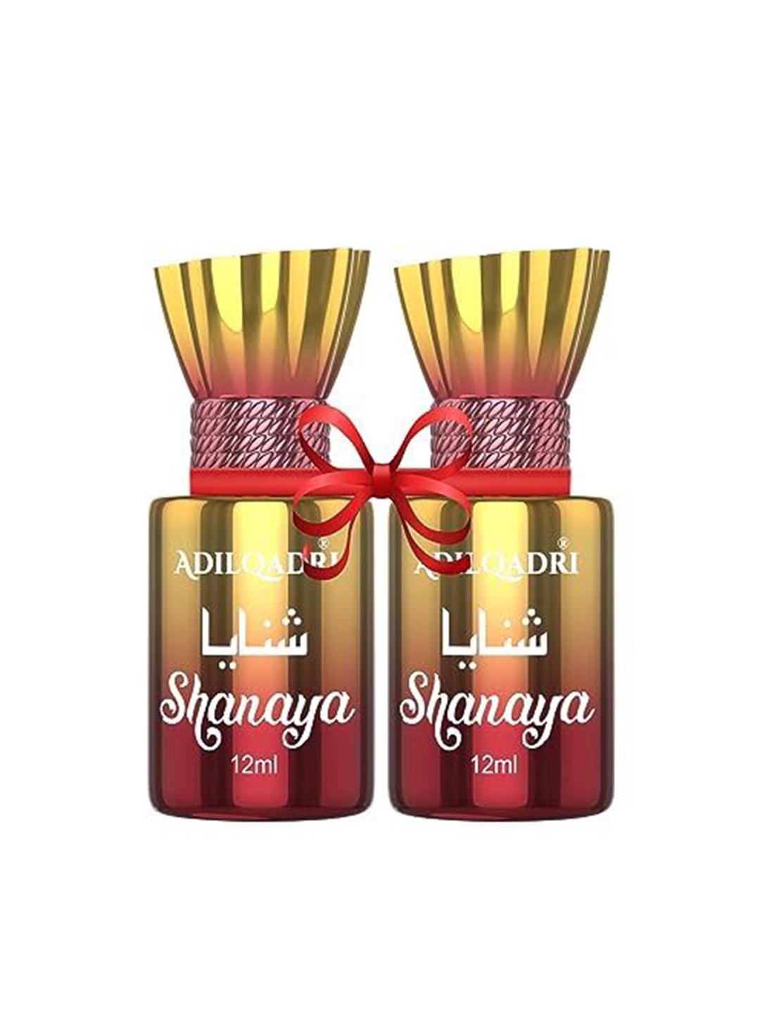 

ADILQADRI Set Of 2 Shanaya Non-Alcoholic Roll-On Attar- 12ml Each, Red