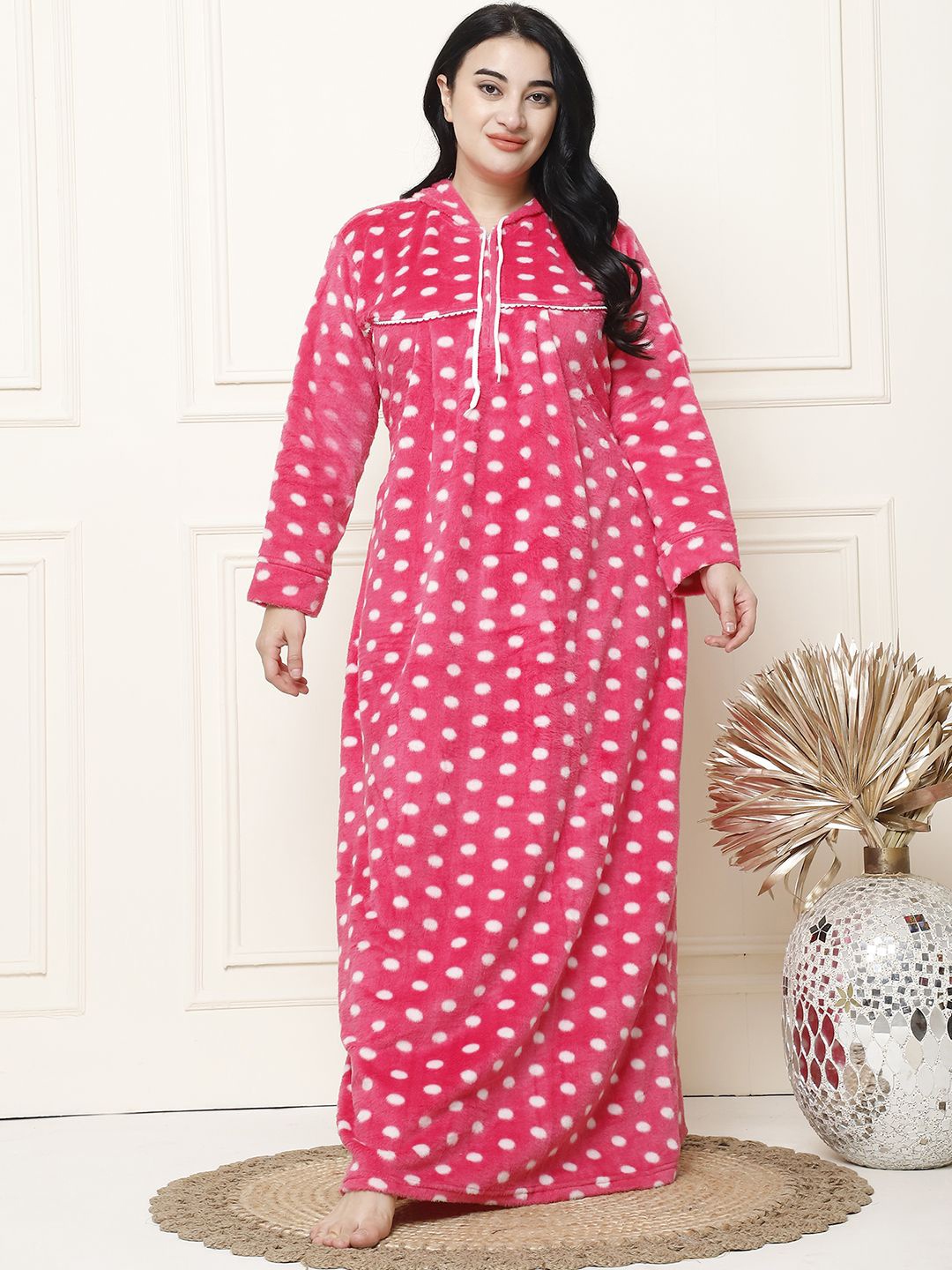 

Secret Wish Printed Maxi Nightdress, Pink