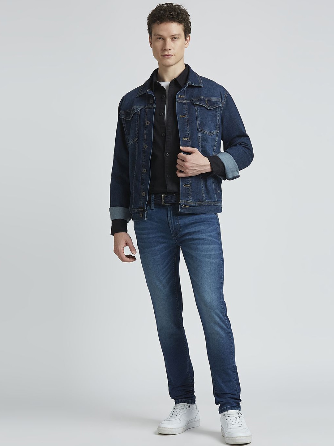 

Pepe Jeans Men Light Fade Stretchable Jeans, Blue