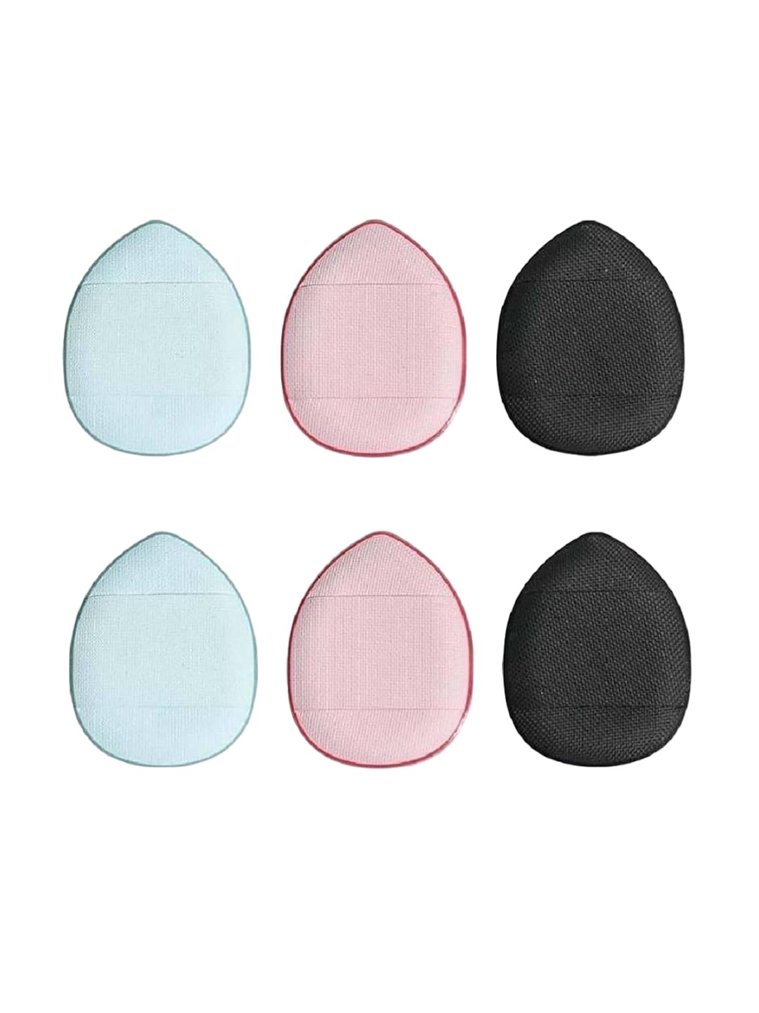 

Facejewel 6 Pcs Mini Finger Foundation Makeup Puffs, Black