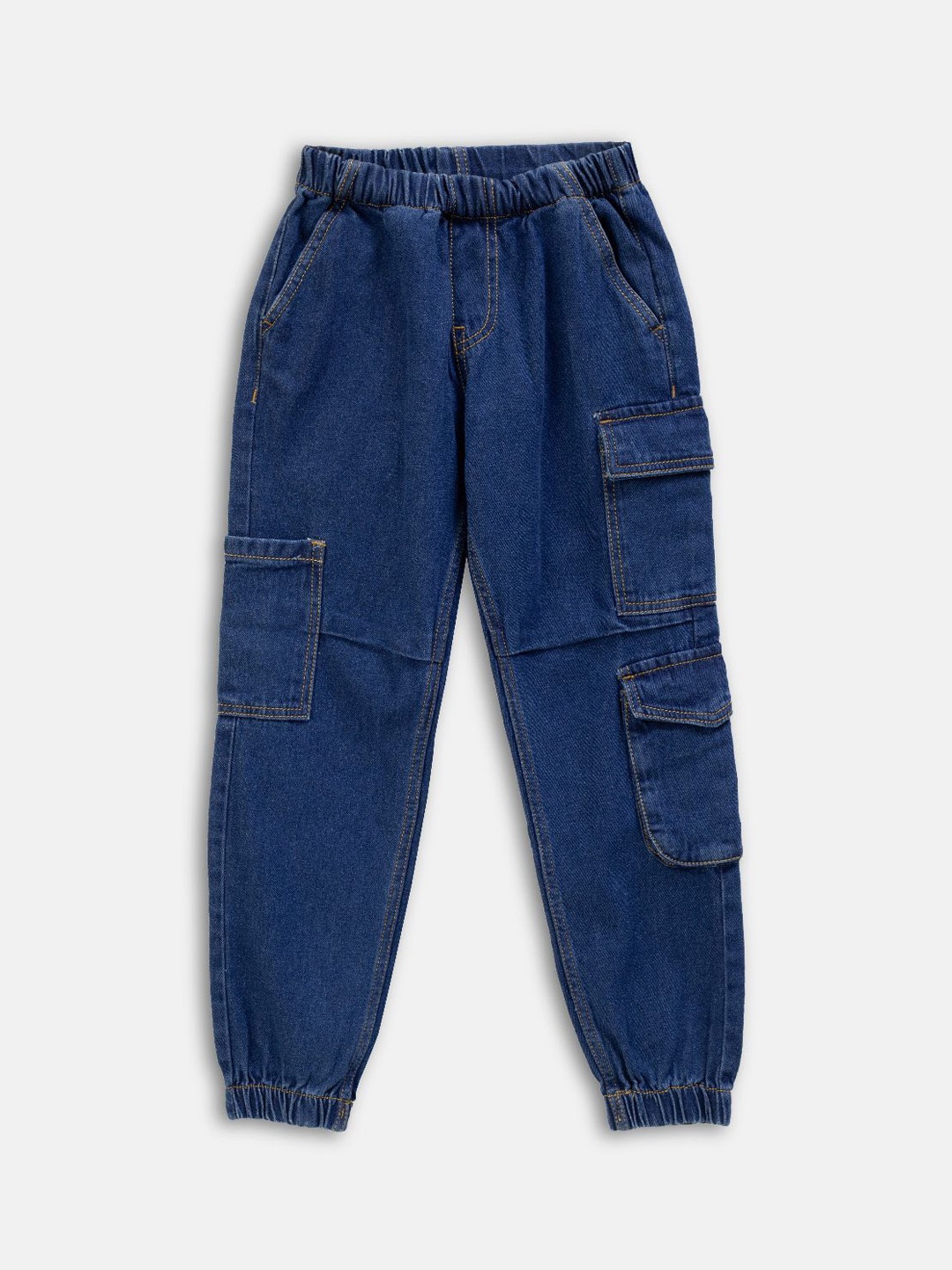 

LilPicks Girls Jogger Low Distress Mid Rise Denim Jeans, Blue