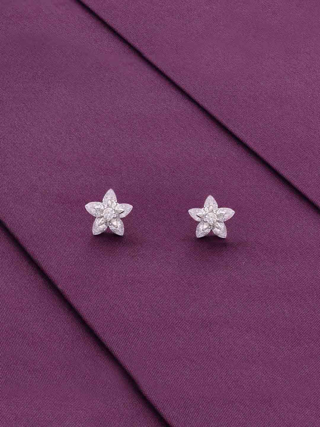 

KAI JEWEL 92.5 Sterling Silver Rhodium-Plated Cubic Zirconia Studs