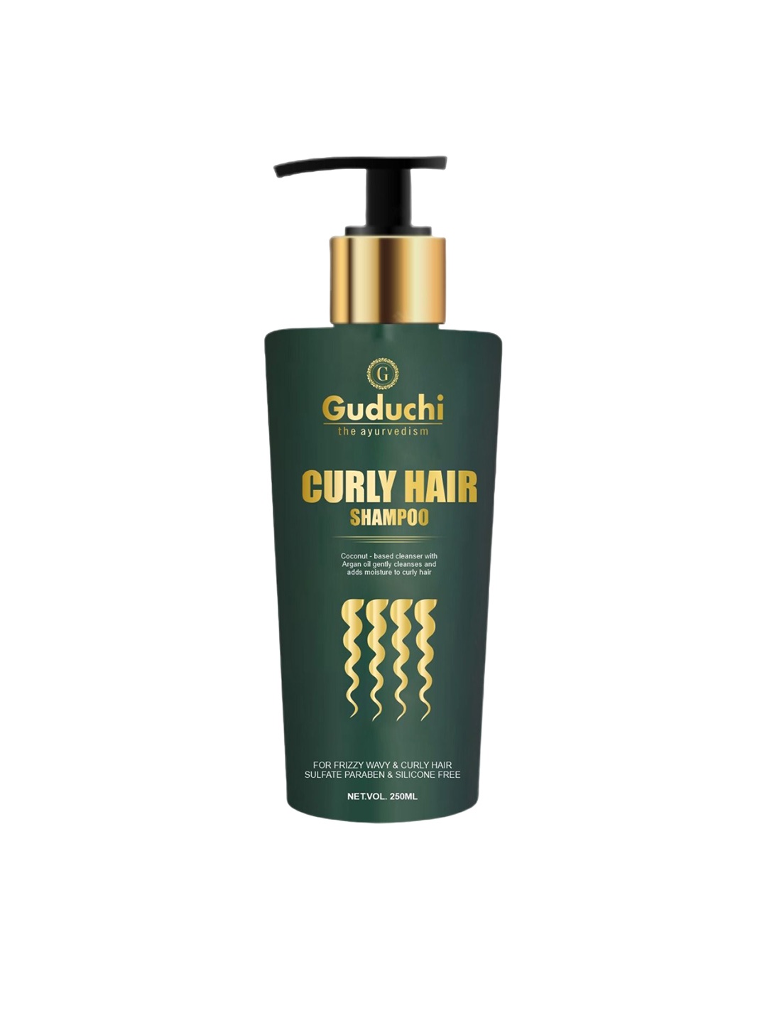 

Guduchi Ayurveda Curly Hair shampoo- 250ml, Green