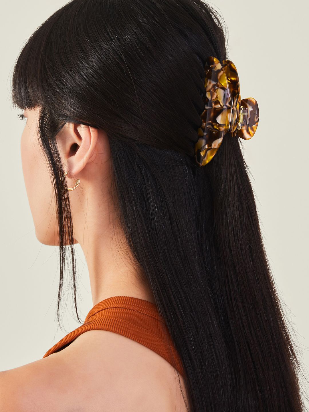 

Accessorize Women Claw Hair Clip, Orange