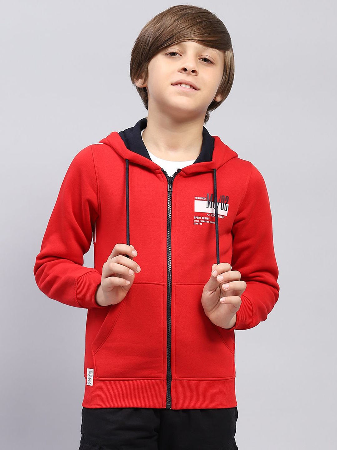

Monte Carlo Boys Printed Hooded Sweatshirt, Red
