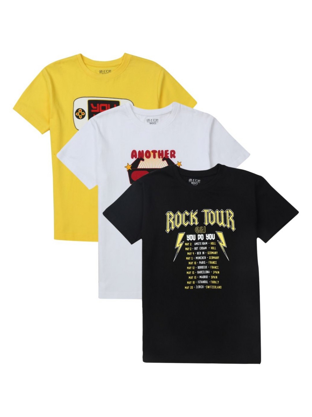 

Gini and Jony Boys Printed T-shirt, Multi