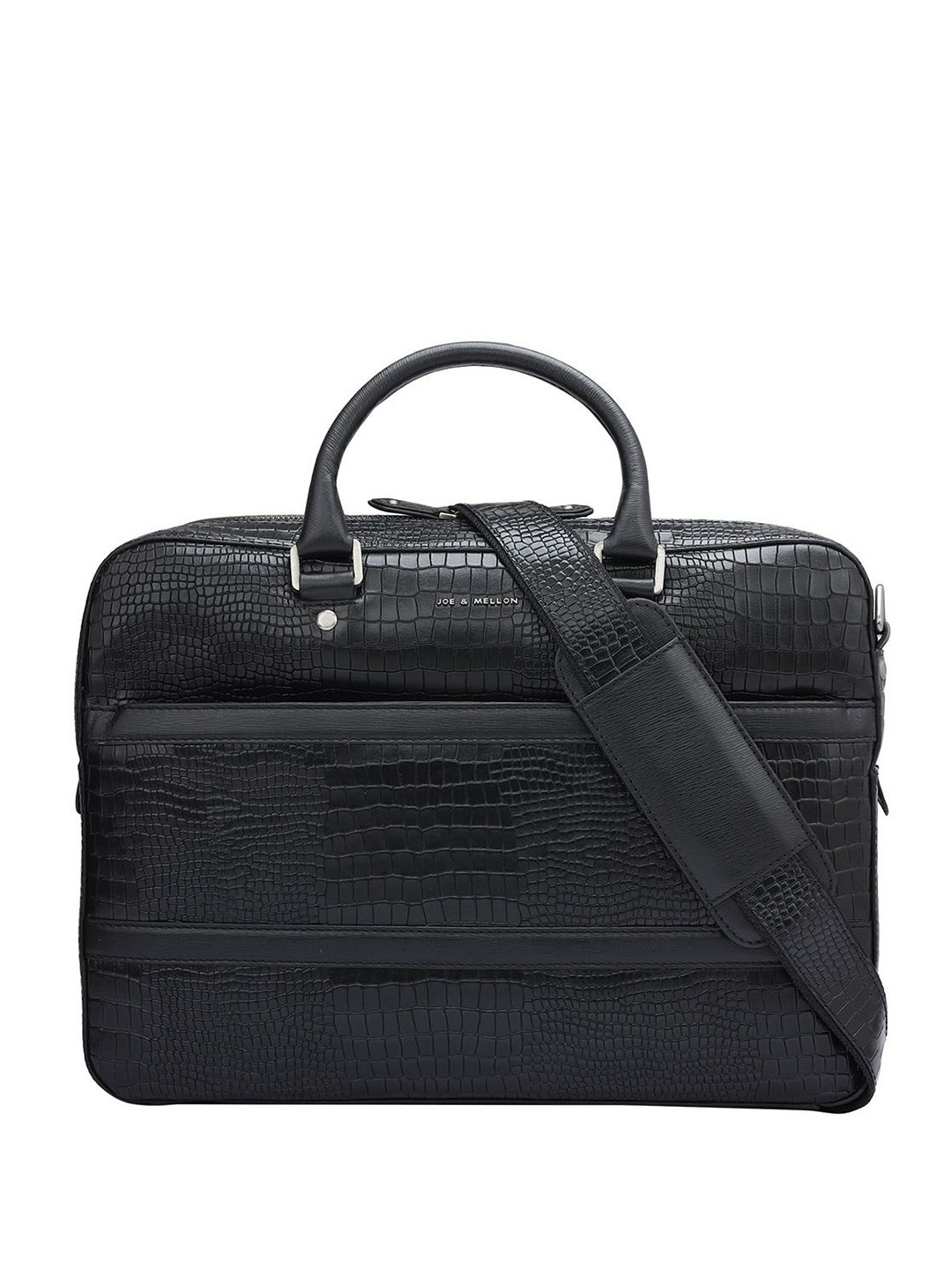 

Joe & Mellon Unisex Leather Laptop Bag, Black