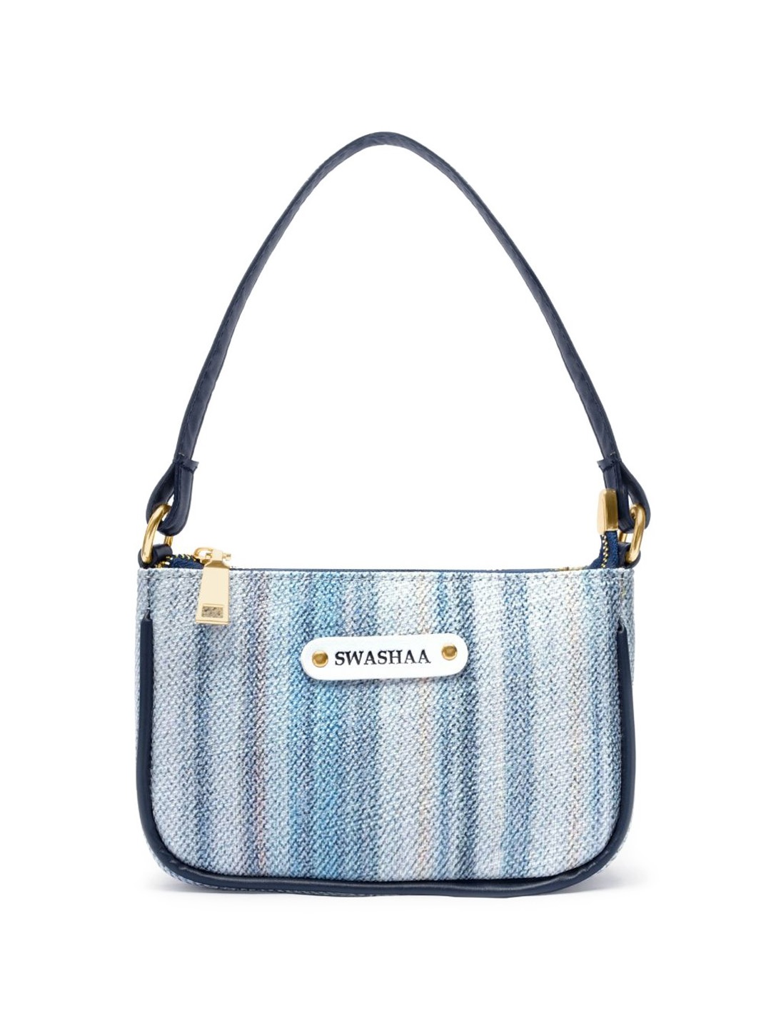 

SWASHAA Women Printed Structured Shoulder Bag, Blue