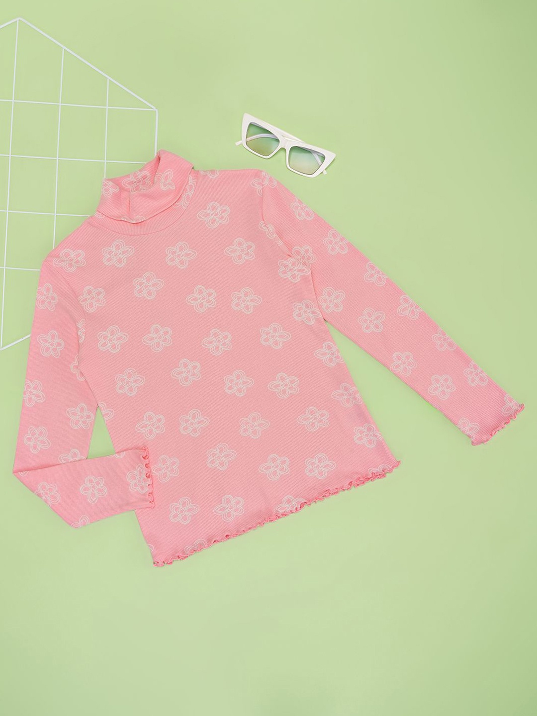 

Pantaloons Junior Girls Floral Printed Sweatshirt, Pink