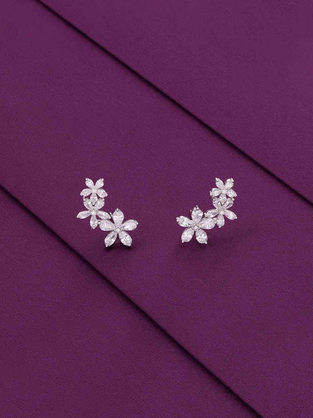 

KAI JEWEL 92.5 Sterling Silver Rhodium-Plated Cubic Zirconia Studs