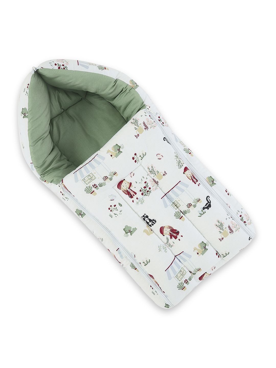 

haus & kinder Kids 3-in 1 Printed Baby Sleeping Bag, Green