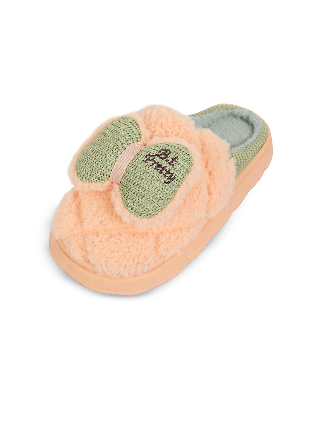 

FabSeasons Women Self Design Casual Room Slippers, Orange