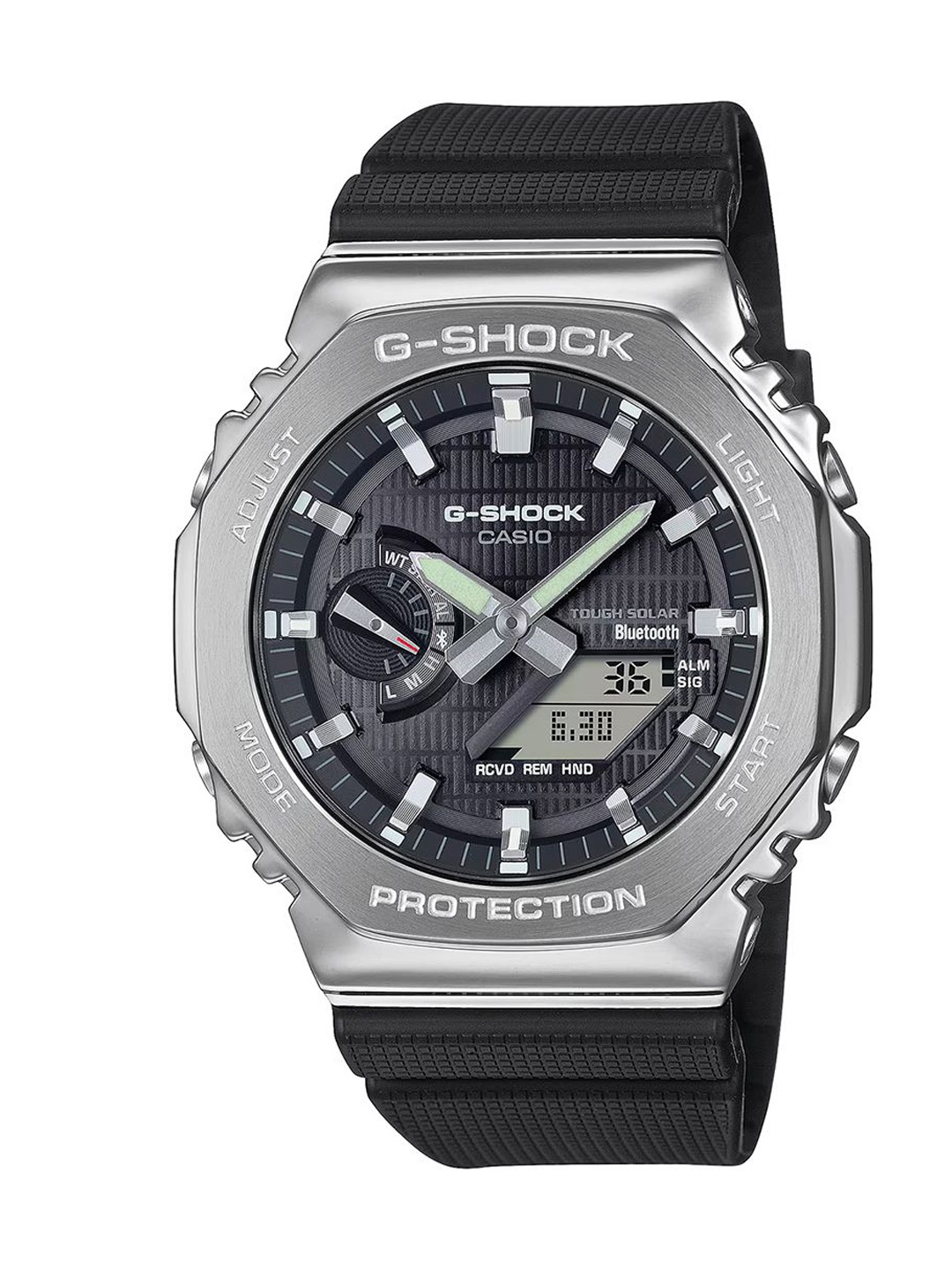 

CASIO Men Dial & Straps Analogue and Digital Chronograph Solar Powered Watch G1581, Black